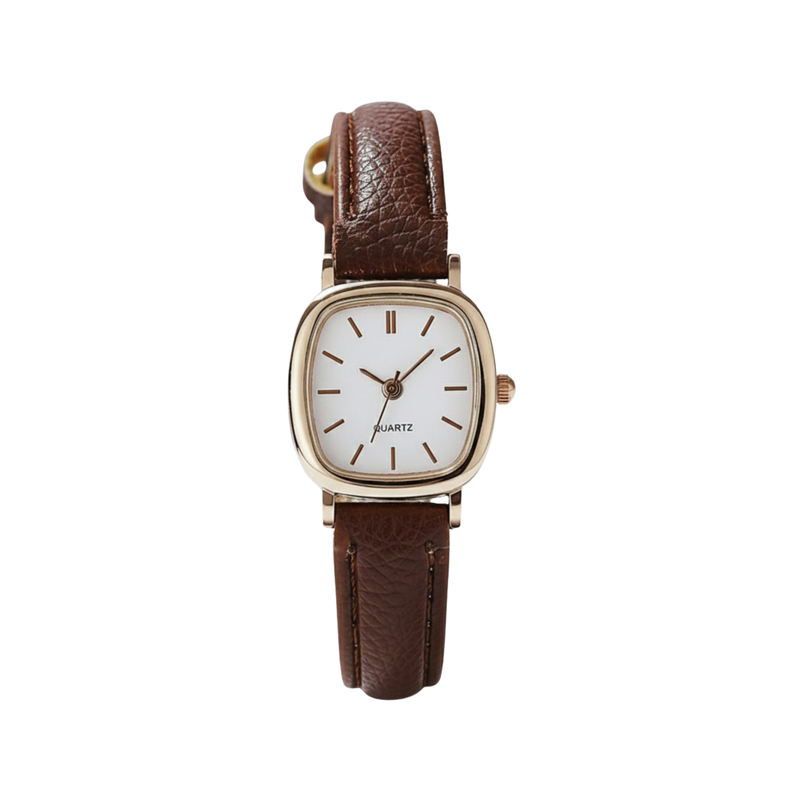 Classic Minimal PU Leather Strap Women’s Watch